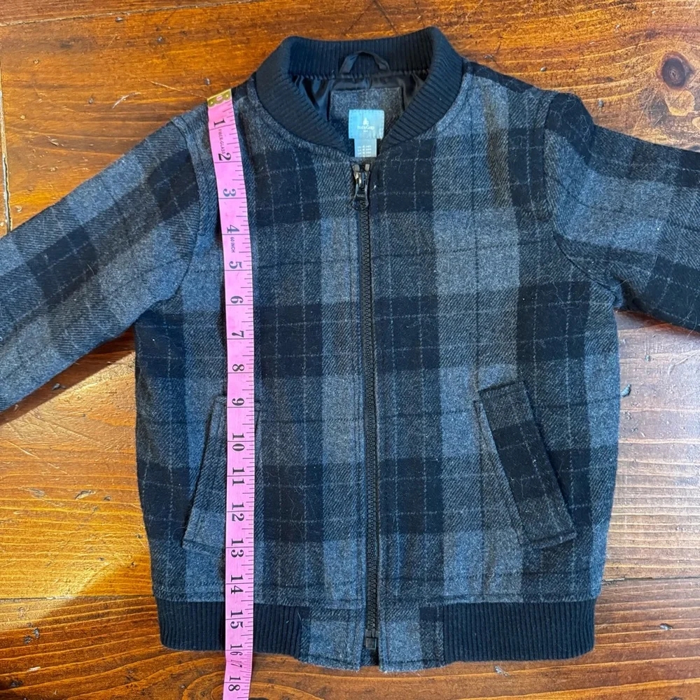 Baby Gap Gray Plaid Bomber‎ Jacket- 4T